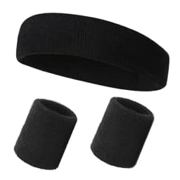 3PCs/set Mens Sports Headband Sweatband Stretch Elastic Outdoor Sport Sweat Headband Wristband Women Gym Running Tennis Headwrap