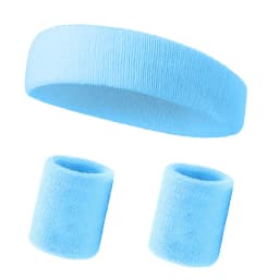 3PCs/set Mens Sports Headband Sweatband Stretch Elastic Outdoor Sport Sweat Headband Wristband Women Gym Running Tennis Headwrap