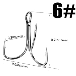 Gamakatsu Fishing Hooks 15Pcs/lot 13ME 1#-14# High Carbon Steel Material Treble Black Fishing Hook Fishing Tackle Round Bend