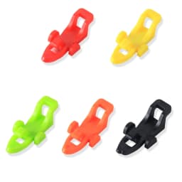 10 Sets New Fishing Rod Pole Hooks Keeper Rod Clip Hanging Hook Plastic Fishing Lure Spoon Baits Holder Fishing Accessories New