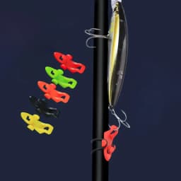 10 Sets New Fishing Rod Pole Hooks Keeper Rod Clip Hanging Hook Plastic Fishing Lure Spoon Baits Holder Fishing Accessories New