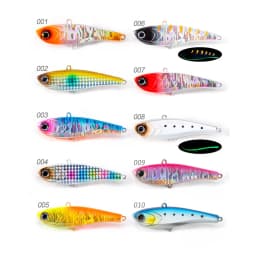 D1 Winter Fishing High Pitch VIB Lures 10g 17g 34g Rattling Sinking Vibration High Quality Laser Pesca Bass Tuna Bluefish Tackle