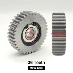 3pcs 36 Teeth Electric Vehicle Bike Steel Gear with Spring E-bike 36T Electric Motor Metal Gears Diameter 38 mm Thickness 11 mm
