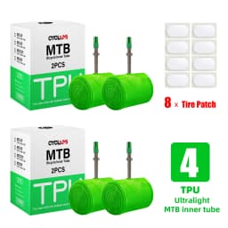 CYCLAMI Ultralight Bike Inner Tube 26 27.5 29 Inches MTB Bicycle TPU Material Tire 45mm French Valve Super Light Anti-Oxidation