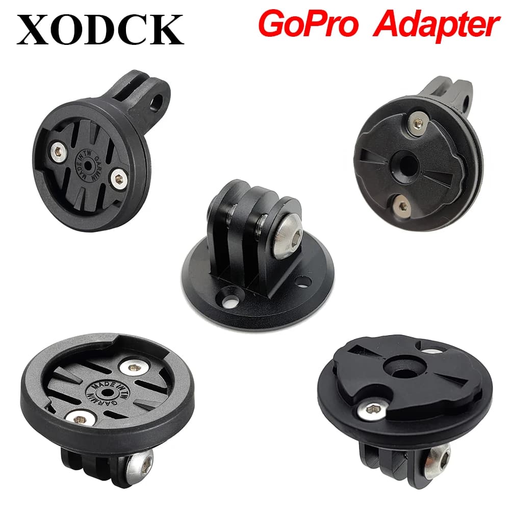 Garmin Gopro Combo Mount Holder Bracket Adapter Quick Release Camera Headlight Adapter for Garmin Wahoo Bryton K-EDGE Mount
