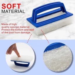 Pool Wall Cleaning Brush Waterline Scrubber Cleaning Pool Hot Spring Swimming Pool Spa Tub Accessory Sponge Brush Pools Cleaner
