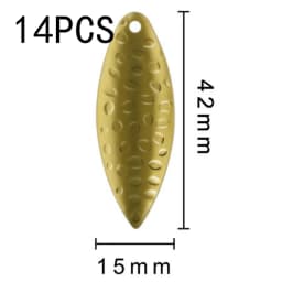 12/14Pcs Colorado Spinner Blade for Spinnerbaits Fishing Lure Spinner Bait Blades DIY Walleye Rig Lure Making Parts Accessories
