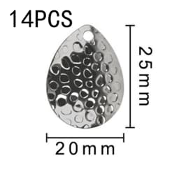 12/14Pcs Colorado Spinner Blade for Spinnerbaits Fishing Lure Spinner Bait Blades DIY Walleye Rig Lure Making Parts Accessories