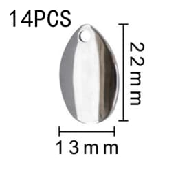 12/14Pcs Colorado Spinner Blade for Spinnerbaits Fishing Lure Spinner Bait Blades DIY Walleye Rig Lure Making Parts Accessories