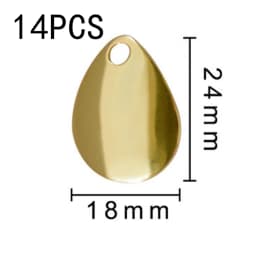 12/14Pcs Colorado Spinner Blade for Spinnerbaits Fishing Lure Spinner Bait Blades DIY Walleye Rig Lure Making Parts Accessories