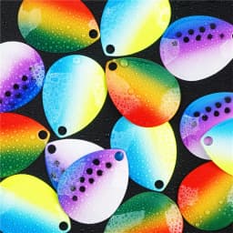 12/14Pcs Colorado Spinner Blade for Spinnerbaits Fishing Lure Spinner Bait Blades DIY Walleye Rig Lure Making Parts Accessories