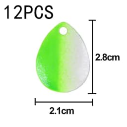 12/14Pcs Colorado Spinner Blade for Spinnerbaits Fishing Lure Spinner Bait Blades DIY Walleye Rig Lure Making Parts Accessories