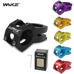 Wake Mountain Road Bike Bicycle Accessories Stem Handlebar Short Downhill Stem 31.8mm Aluminum Alloy for MTB BMX Cycling