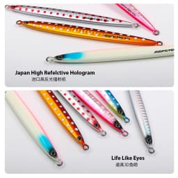 JIGGING PRO Gekito Jig Strike 45g 65g 85g Long Casting Jigs Metal Jig Fishing Lure Inshore Boat Fishing Seawater Fishing Bait
