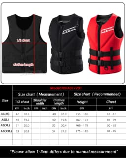 Life Vest Adults Surf Vest Kayak Wakeboard Motorboats Raft Rescue Boat Ski Water Sports Swimming Drifting Rescue Life Jacket