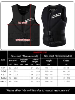 Life Vest Adults Surf Vest Kayak Wakeboard Motorboats Raft Rescue Boat Ski Water Sports Swimming Drifting Rescue Life Jacket