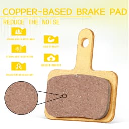 BUCKLOS MTB Disc Brake Pads for SHIMANO B01S Copper-Based Metal Hydraulic Brake Pad Mountain Bike Brake Pads for MT200 M535 M395