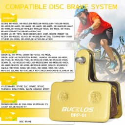 BUCKLOS MTB Disc Brake Pads for SHIMANO B01S Copper-Based Metal Hydraulic Brake Pad Mountain Bike Brake Pads for MT200 M535 M395