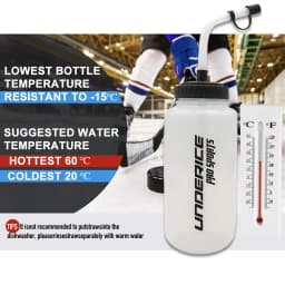 UICE Ice Hockey Sport Bottle BPA Free Football Lacrosse Bottle Hockey Water Bottle Hockey Training Equipment