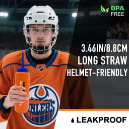 UICE Ice Hockey Sport Bottle BPA Free Football Lacrosse Bottle Hockey Water Bottle Hockey Training Equipment