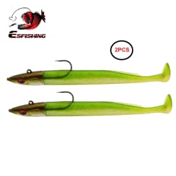 ESFISHING Soft Fishing Lures Leurre Souple Crazy Paddle Tail 150mm Swimbait Lifelike for Pike Bass Trout Pescas