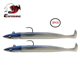 ESFISHING Soft Fishing Lures Leurre Souple Crazy Paddle Tail 150mm Swimbait Lifelike for Pike Bass Trout Pescas