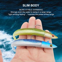 ESFISHING Soft Fishing Lures Leurre Souple Crazy Paddle Tail 150mm Swimbait Lifelike for Pike Bass Trout Pescas