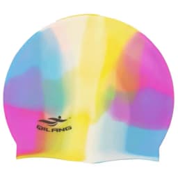 Waterproof Silicone Swim Caps Women Men High Elastic Flexible Protect Ears Hair Swimming Pool Hat for Adults Children Girls Boys