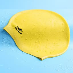 Waterproof Silicone Swim Caps Women Men High Elastic Flexible Protect Ears Hair Swimming Pool Hat for Adults Children Girls Boys