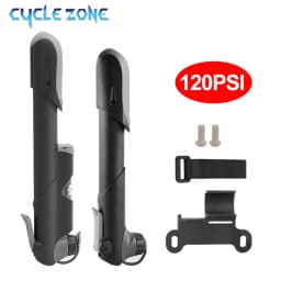 Portable Bicycle Pump Mini Air Pressure Gauge Mountain Bike Pump Outdoor AV/FV Valve MTB Bike Air Inflator