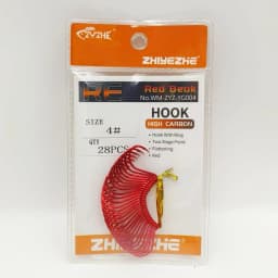 ZYZHE 8~28Pcs Red Octopus Beak Fishing Hooks High Carbon Steel 11 Sizes BKK Hooks Sharp Ideal For Freshwater Saltwater Fishhooks