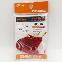 ZYZHE 8~28Pcs Red Octopus Beak Fishing Hooks High Carbon Steel 11 Sizes BKK Hooks Sharp Ideal For Freshwater Saltwater Fishhooks
