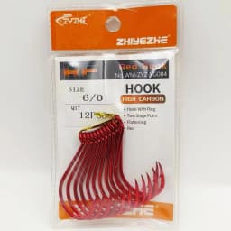 ZYZHE 8~28Pcs Red Octopus Beak Fishing Hooks High Carbon Steel 11 Sizes BKK Hooks Sharp Ideal For Freshwater Saltwater Fishhooks