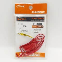 ZYZHE 8~28Pcs Red Octopus Beak Fishing Hooks High Carbon Steel 11 Sizes BKK Hooks Sharp Ideal For Freshwater Saltwater Fishhooks