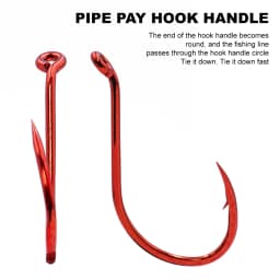 ZYZHE 8~28Pcs Red Octopus Beak Fishing Hooks High Carbon Steel 11 Sizes BKK Hooks Sharp Ideal For Freshwater Saltwater Fishhooks
