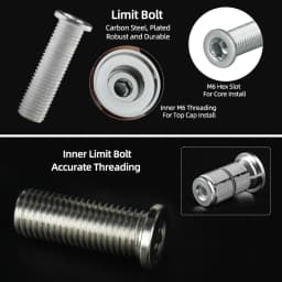 Bicycle Compression Plug Steerer Headset Expansion Bolts Insert Bowl Top Cap Mount 1 1/8" Expander Nuts Carbon Fork Anchor