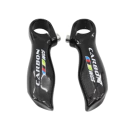 New Ergonomics Design Mountain Bike 3K Full Carbon Fibre Bar Ends Small Auxiliary Handlebar Carbon Bicycle Bar Ends Rest Bar