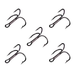 20 Pcs/Lot Overturned Treble Hook High Carbon Steel Black Fishing Hook 2/4/6/8/10/12# for Lure Triple Hooks Pesca Fishing Tackle