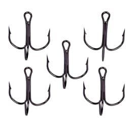 20 Pcs/Lot Overturned Treble Hook High Carbon Steel Black Fishing Hook 2/4/6/8/10/12# for Lure Triple Hooks Pesca Fishing Tackle