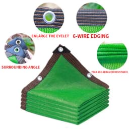Outdoor Garden Shading Net, Terrace Awnings, Camping Shade Cover Mesh, UV Protection, HDPE Sunscreen Fabric, Shade4x5m 