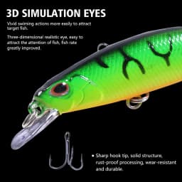 1pcs Jerkbait Sinking Wobblers Fishing Lures 8cm-9g Trout Artificial Plastic Hard Bait Crankbait Bass Fishing Tackle