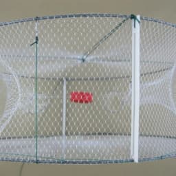 1pcs Foldable Fishing Shrimp Fish Crab Bait Net Trap 4 Holes Crayfish Lobster Fishnet Cast Dip Cage 33*12cm