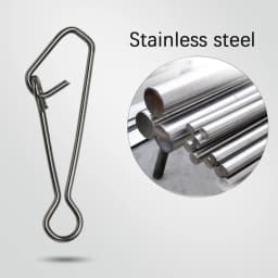DNDYUJU 50pcs Fishing Snap Fast Lock Fishing Connector Lure Safety Pin Fish Tool Stainless Steel Snap Swivel Fish Tackle