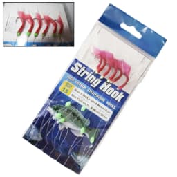 5Pack Fishing Wobbler Sabiki Bait Rigs & Luminous Bean Fishing Hooks Ocean Fly Saltwater Glow-in-Dark Rigs