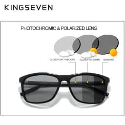KINGSEVEN Aluminum Frame Sunglasses Men Polarized Photochromic Sun Glasses Women's Accessories Driving Sunglasses
