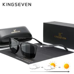 KINGSEVEN Aluminum Frame Sunglasses Men Polarized Photochromic Sun Glasses Women's Accessories Driving Sunglasses