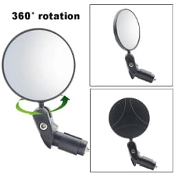 Universal Bicycle Rearview Mirror Adjustable Rotate Wide-Angle Cycling Handlebar Rear View Mirrors for MTB Road Bike Accessories
