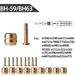 ZTTO 10Pcs MTB Bike Oil Brake Olive Head Oil Pin Hydraulic Disc Brake Oil Needle Brass Bushings For BH90 BH59 MAGuraTekRO Parts