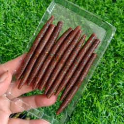 MUKUN Soft Bait Worm 80mm 105mm 10pcs Stick Worm Baits Leurre Souple Wobblers For All Fish Pesca Bass Fishing Lure