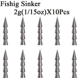 10pcs/lot Fishing Insert Weight 0.5g 1g 1.5g 2g 3.2g 4g Weight Sinker Fishing Soft Bait Fishing Accessories